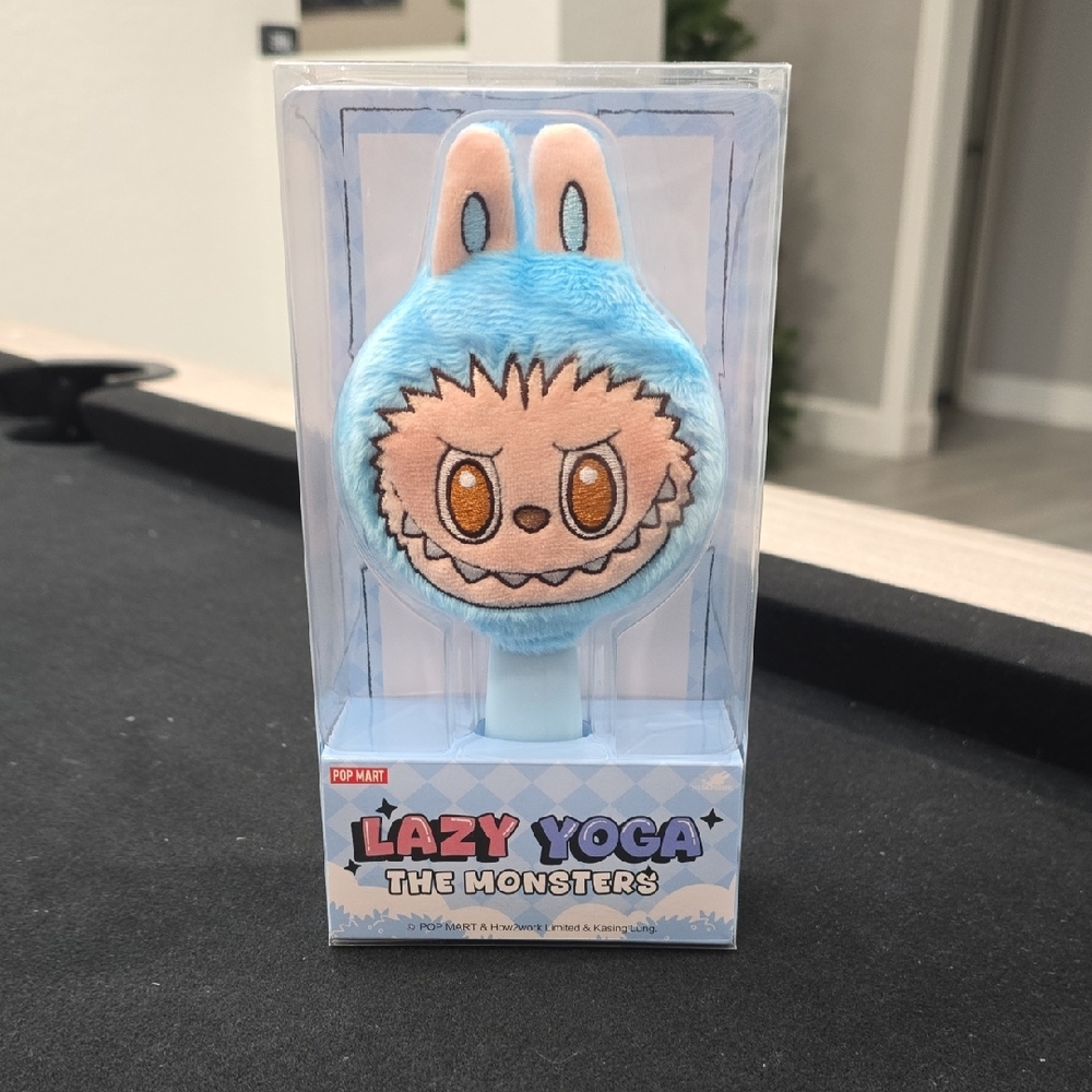 Lazy Yoga The Monsters Blue Plush Rattle